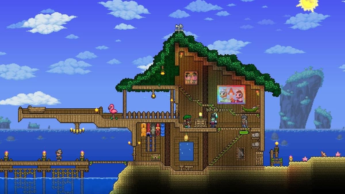 Terraria server hosting visual